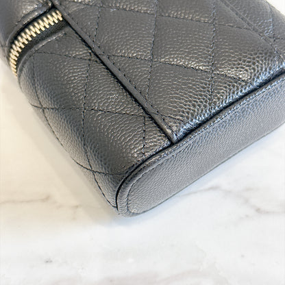 Chanel Top Handle Mini Vanity Case in Black