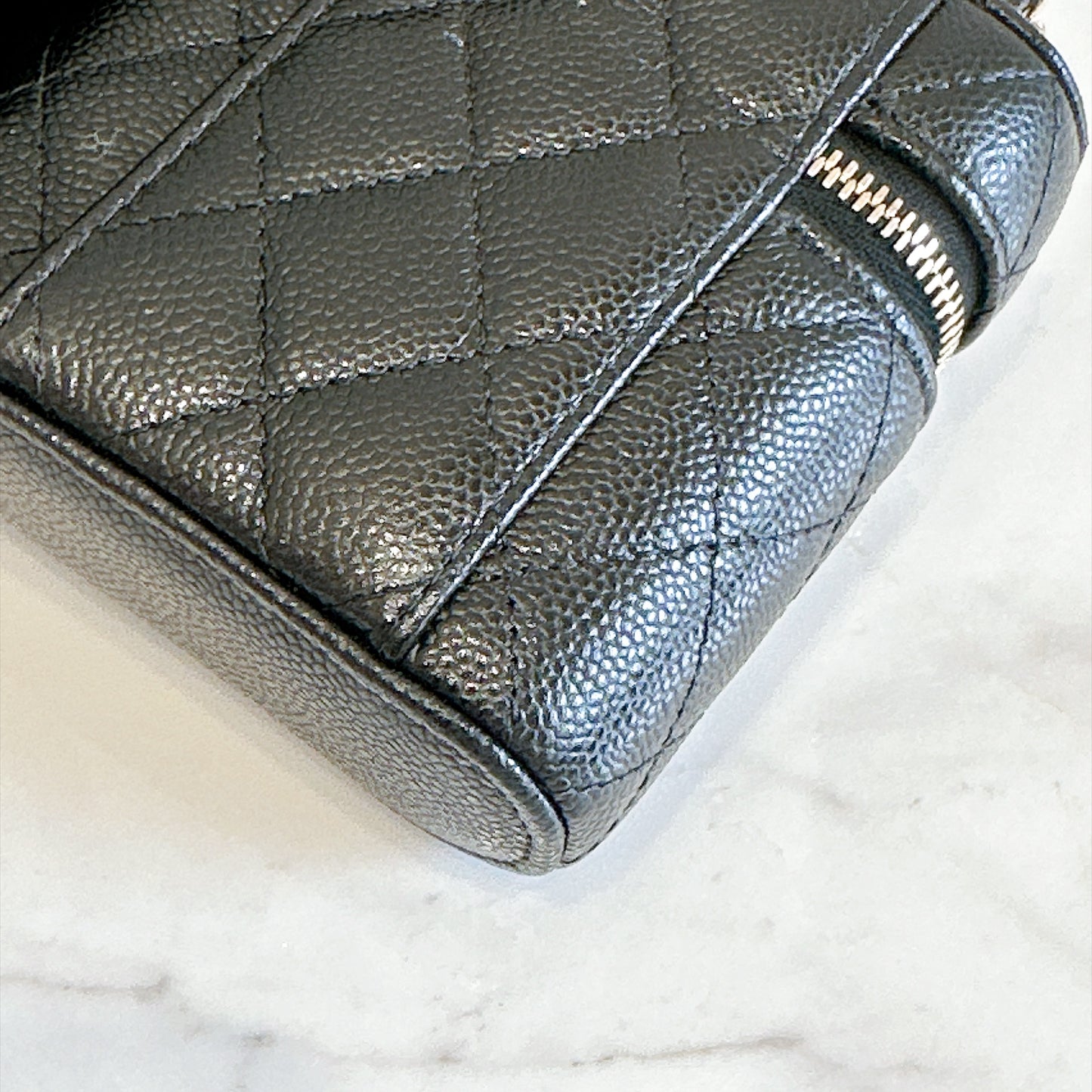 Chanel Top Handle Mini Vanity Case in Black