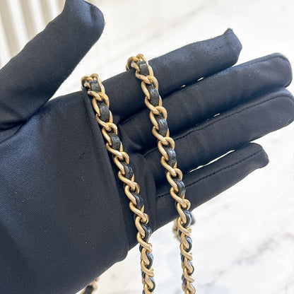 Chanel Coco Handle Small in Black Lizard Handle