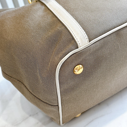 Prada Logo Jacquard Tote Bag