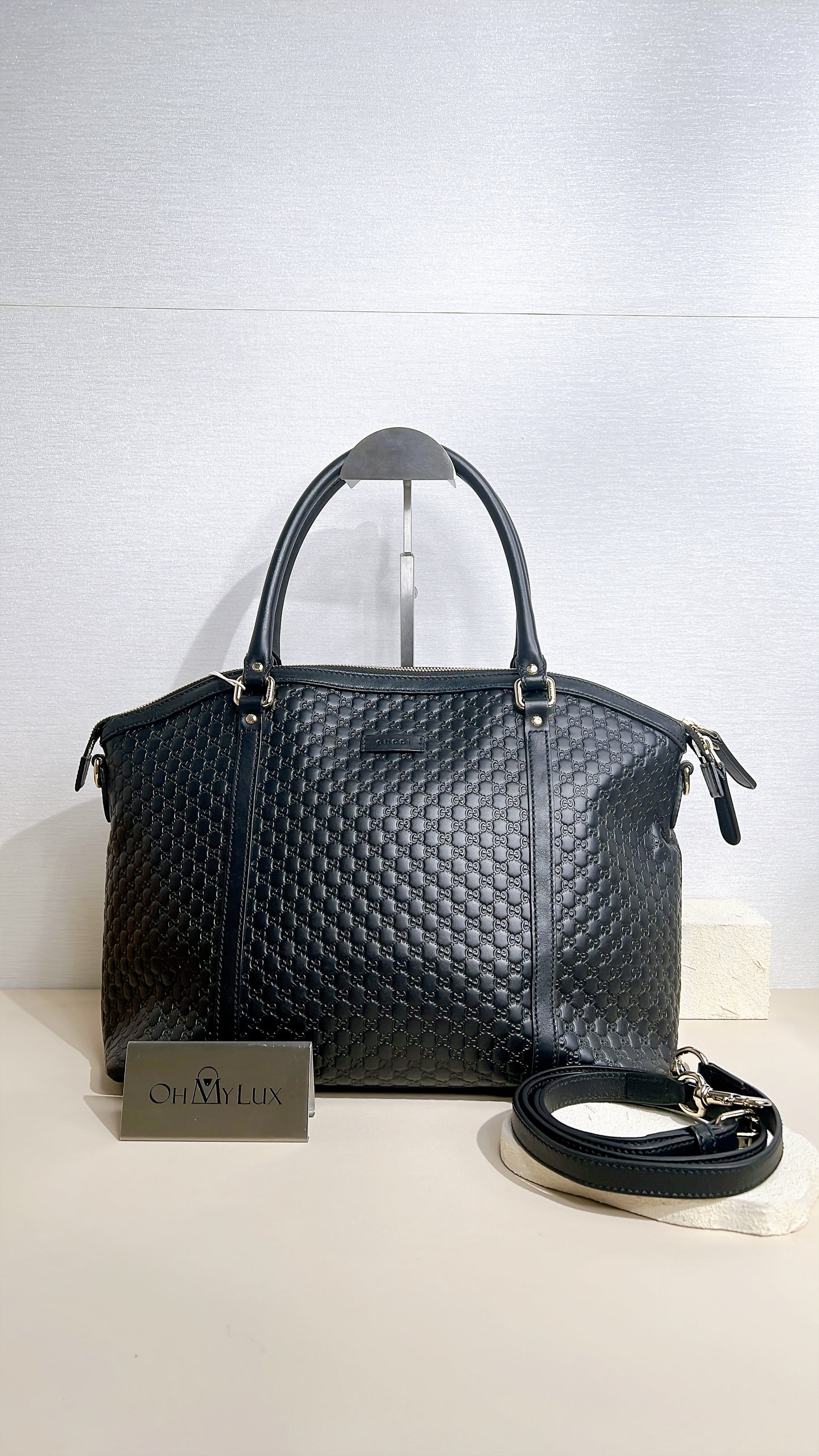 Gucci Guccisima Black Tote Bag