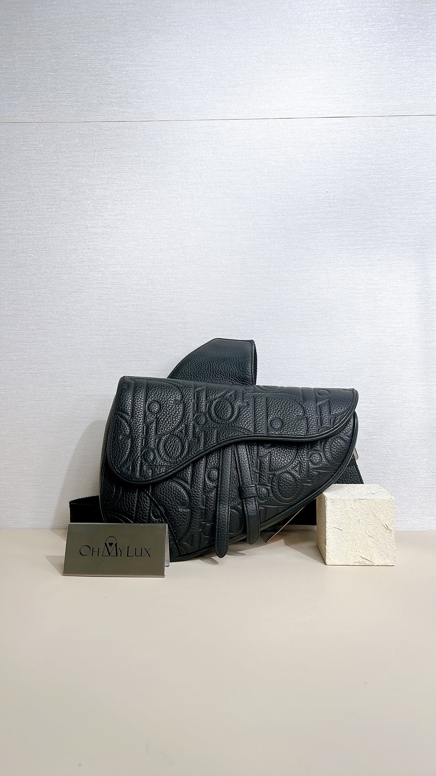 Dior Saddle Gravity Leather in Black