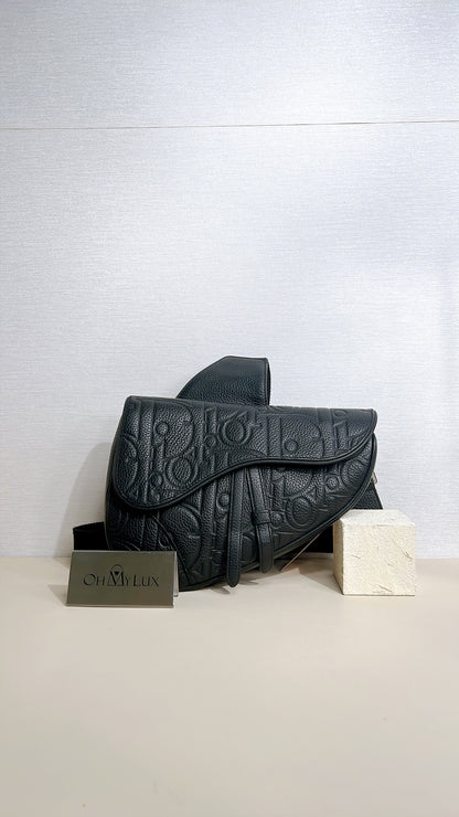 Dior Saddle Gravity Leather in Black