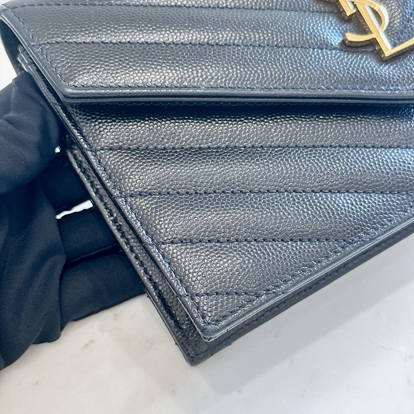YSL Wallet On Chain Black in GHW
