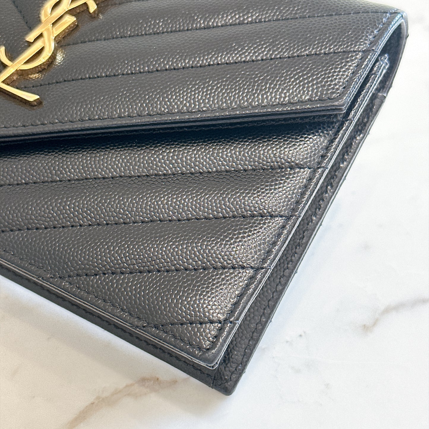 YSL Wallet On Chain Black in GHW