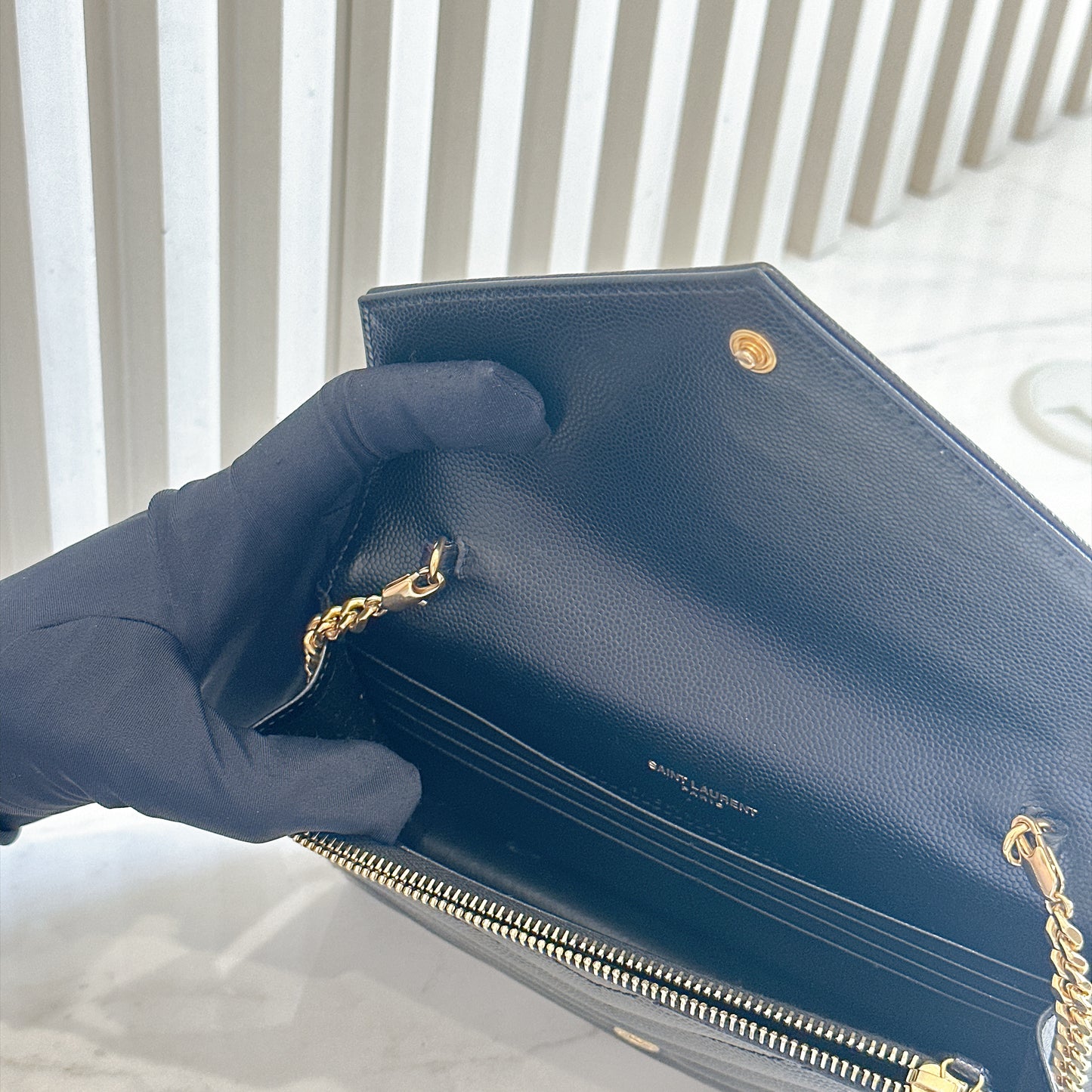 YSL Wallet On Chain Black in GHW