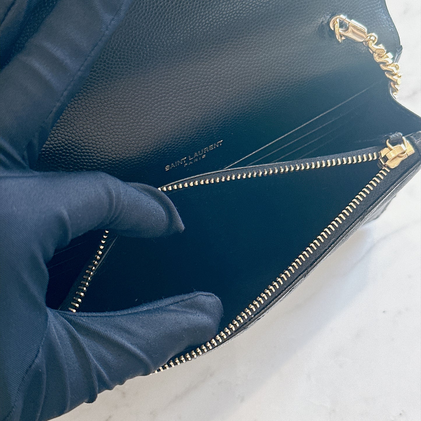 YSL Wallet On Chain Black in GHW