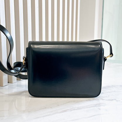 Celine Teen Triomphe in Black Calfskin