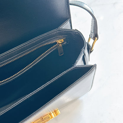 Celine Teen Triomphe in Black Calfskin