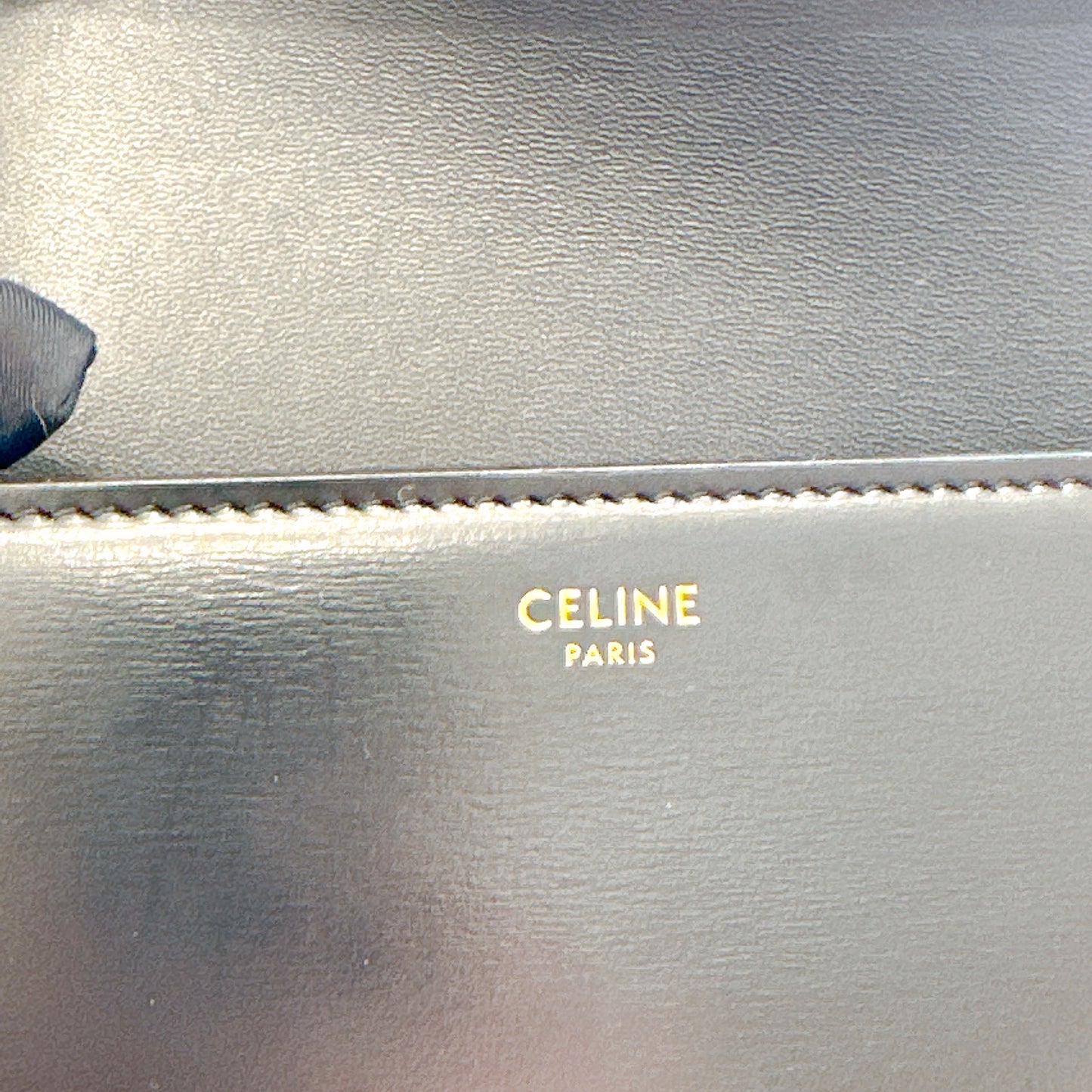 Celine Teen Triomphe in Black Calfskin