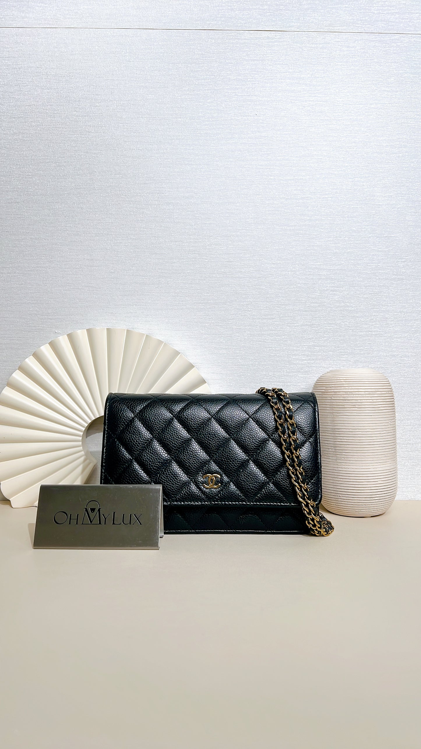 Chanel Classic Caviar WOC in Black GHW