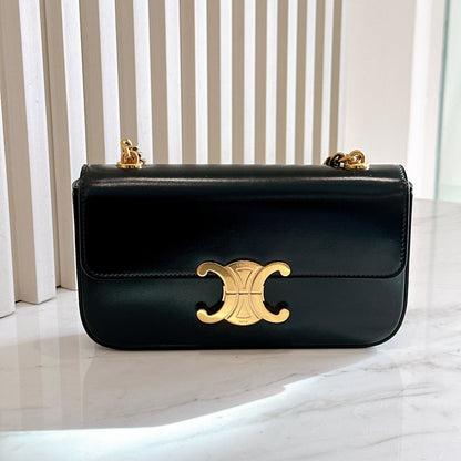 Celine Claude Chain Bag in Black GHW