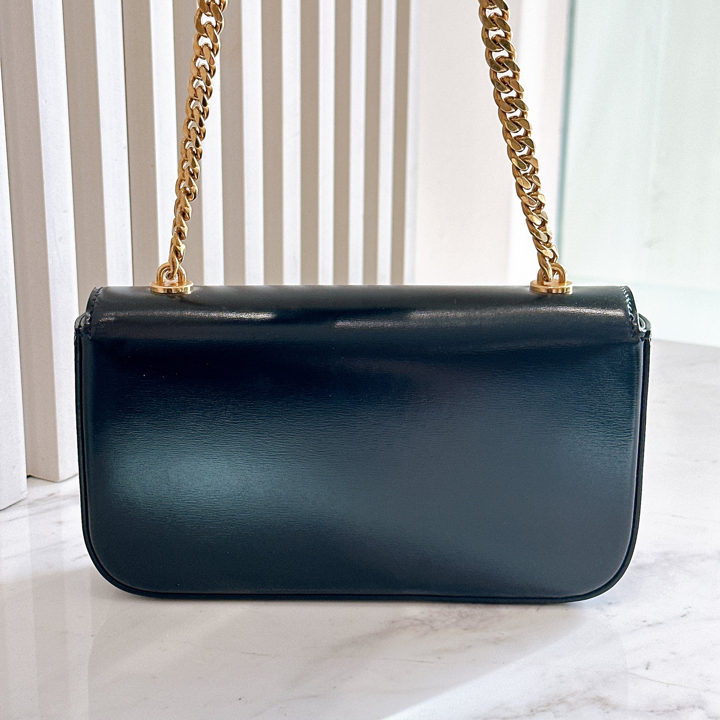 Celine Claude Chain Bag in Black GHW