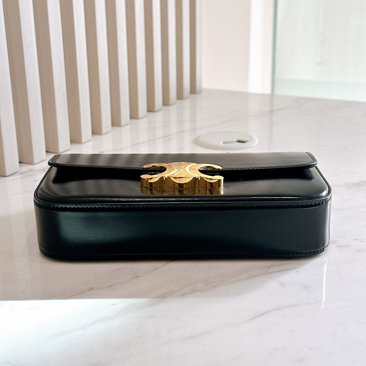 Celine Claude Chain Bag in Black GHW