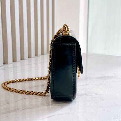 Celine Claude Chain Bag in Black GHW