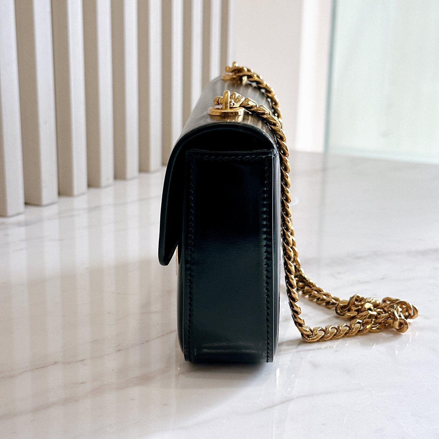 Celine Claude Chain Bag in Black GHW