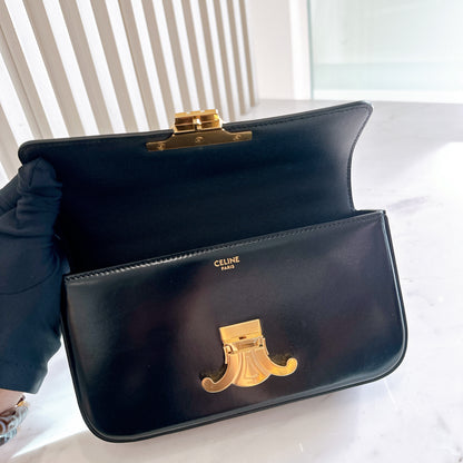 Celine Claude Chain Bag in Black GHW