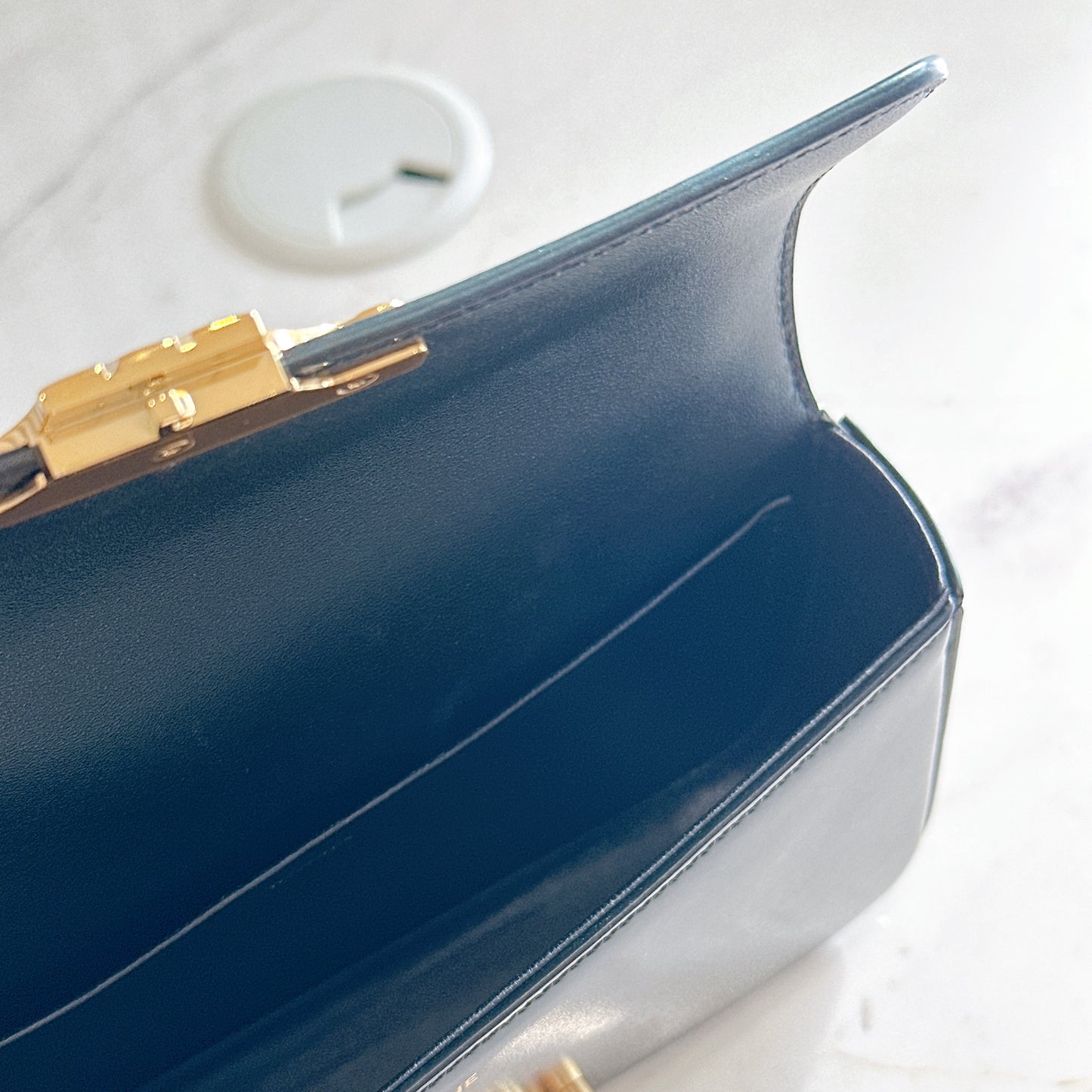 Celine Claude Chain Bag in Black GHW