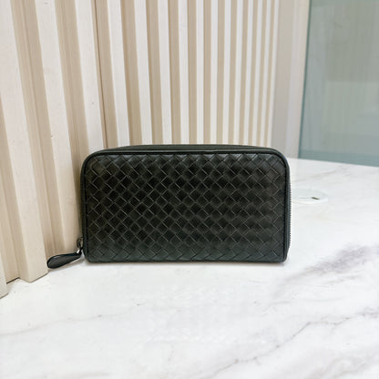 Bottega Veneta Interecciato Wallet in Grey