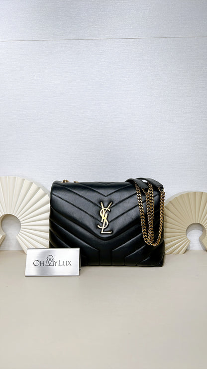 YSL Lou Lou Small in Black GHW