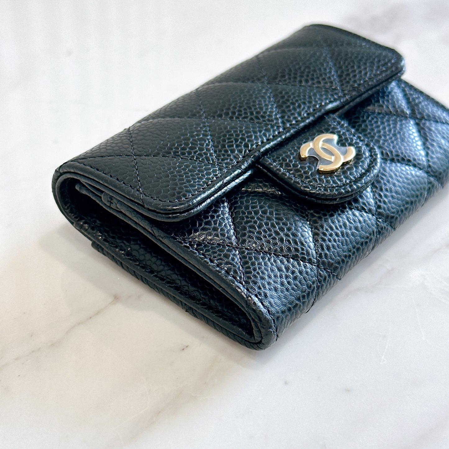 Chanel Clasisc Card Holder in Black GHW