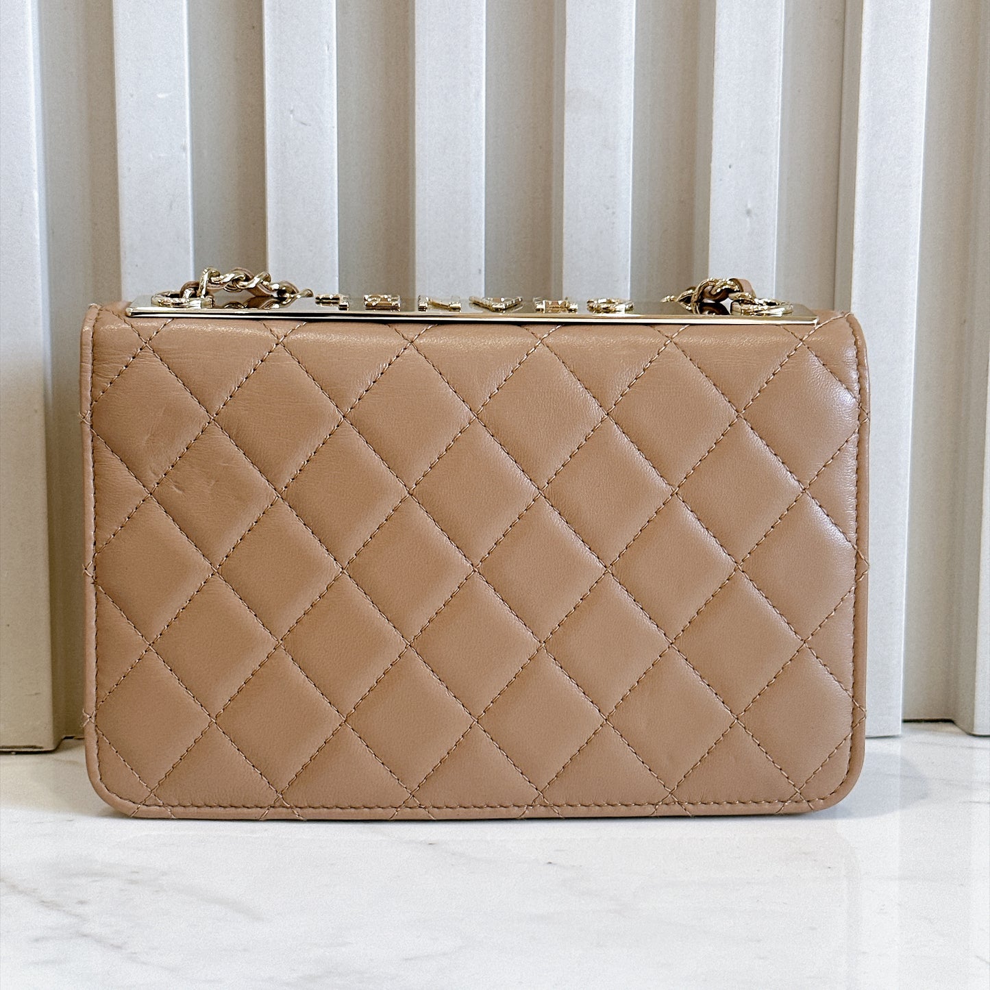 Chanel Trendy CC Wallet On Chain in Beige