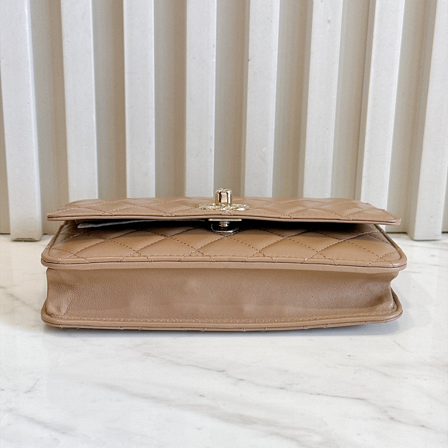 Chanel Trendy CC Wallet On Chain in Beige