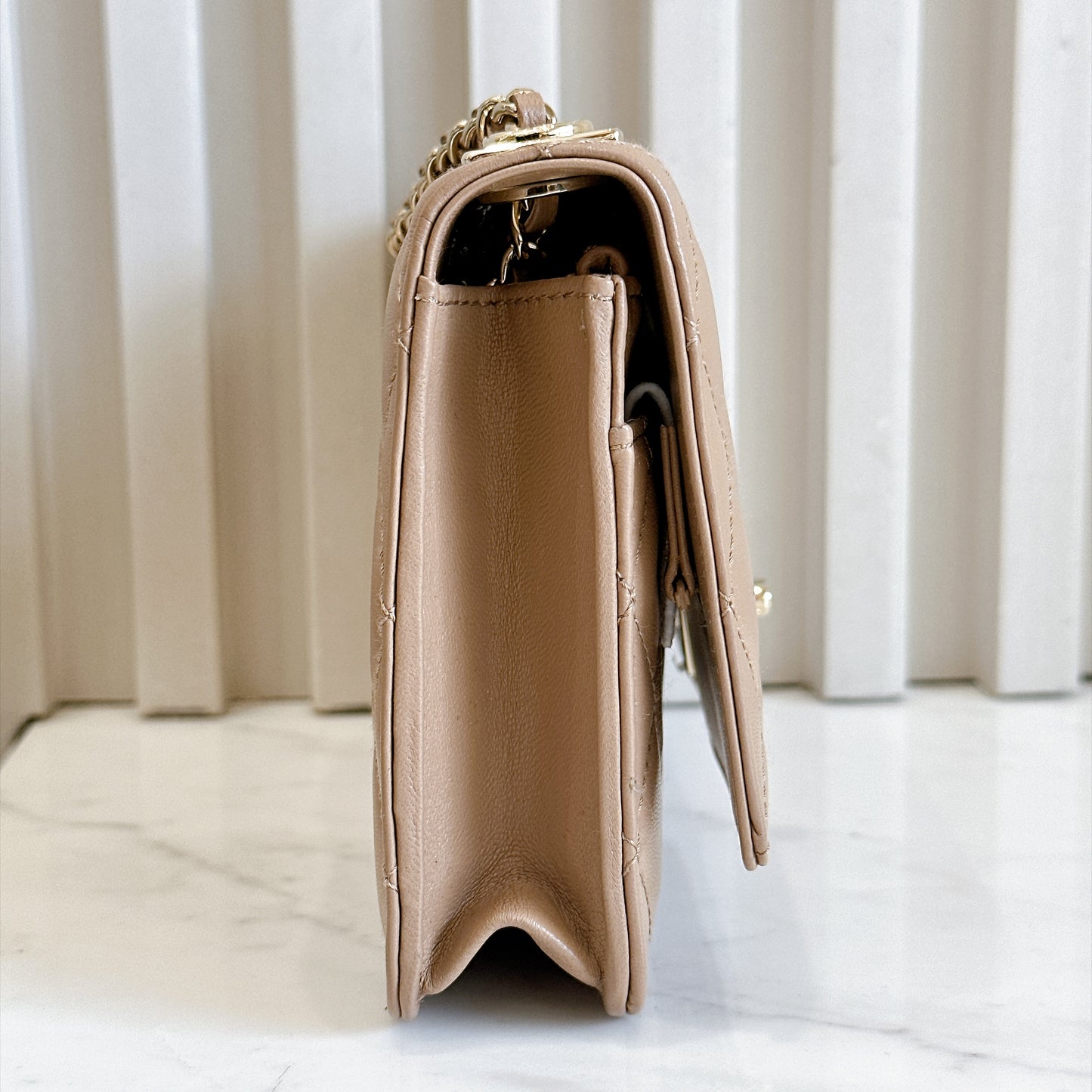 Chanel Trendy CC Wallet On Chain in Beige