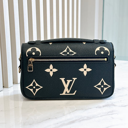 LV Metis East West Bicolor Black / Creme