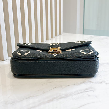 LV Metis East West Bicolor Black / Creme