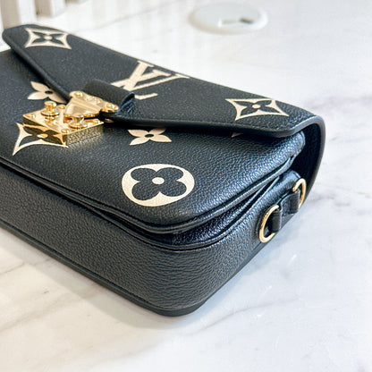 LV Metis East West Bicolor Black / Creme