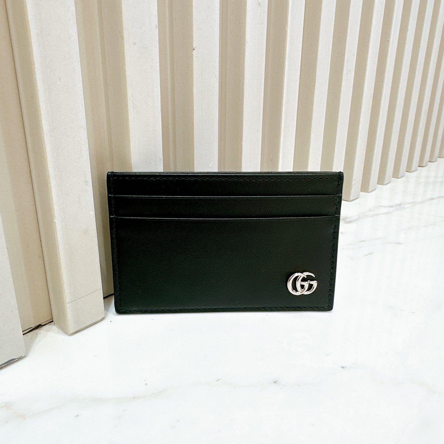 Gucci Marmont Card Case in Black SHW