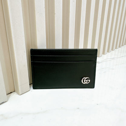Gucci Marmont Card Case in Black SHW
