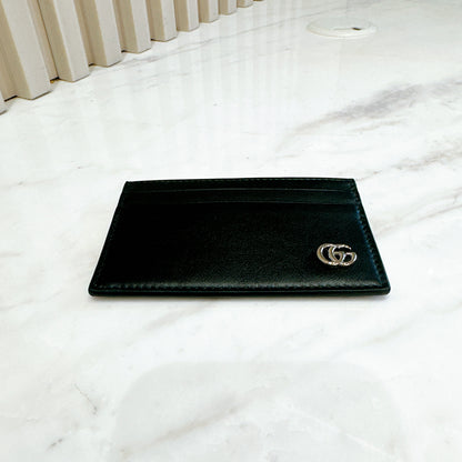 Gucci Marmont Card Case in Black SHW