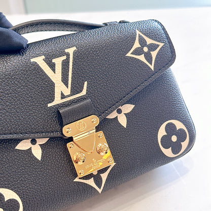 LV Metis East West Bicolor Black / Creme