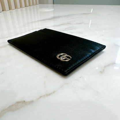 Gucci Marmont Card Case in Black SHW
