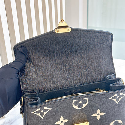 LV Metis East West Bicolor Black / Creme