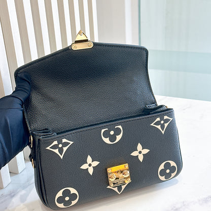 LV Metis East West Bicolor Black / Creme