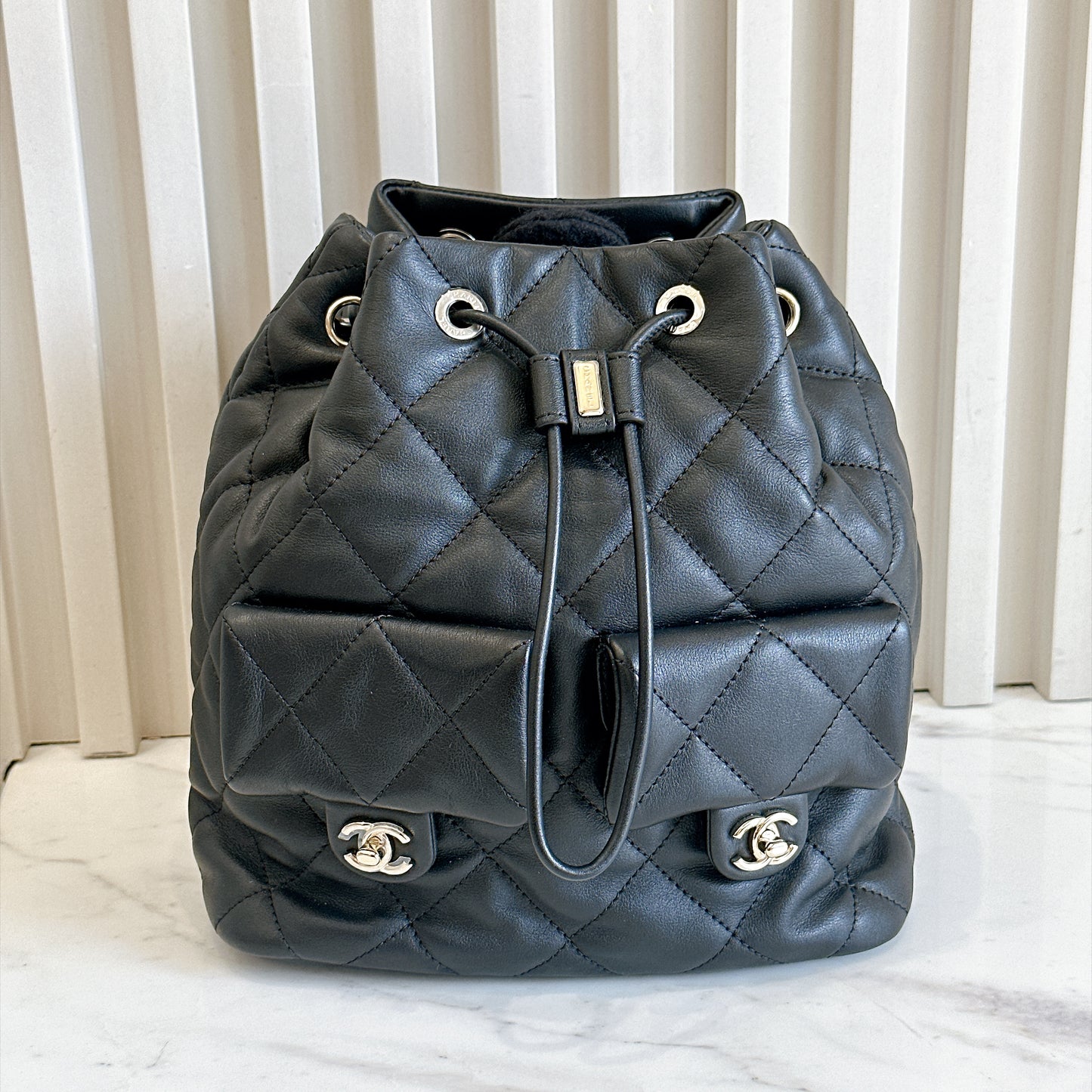 Chanel Drawstring Two Pockets Backpack