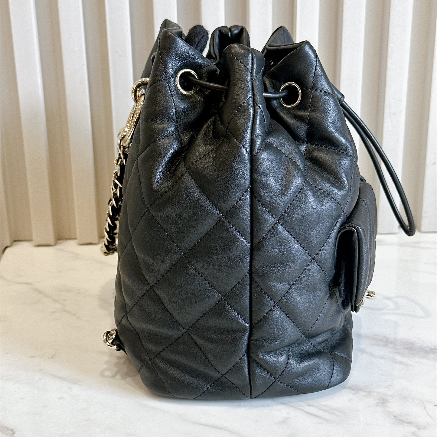 Chanel Drawstring Two Pockets Backpack