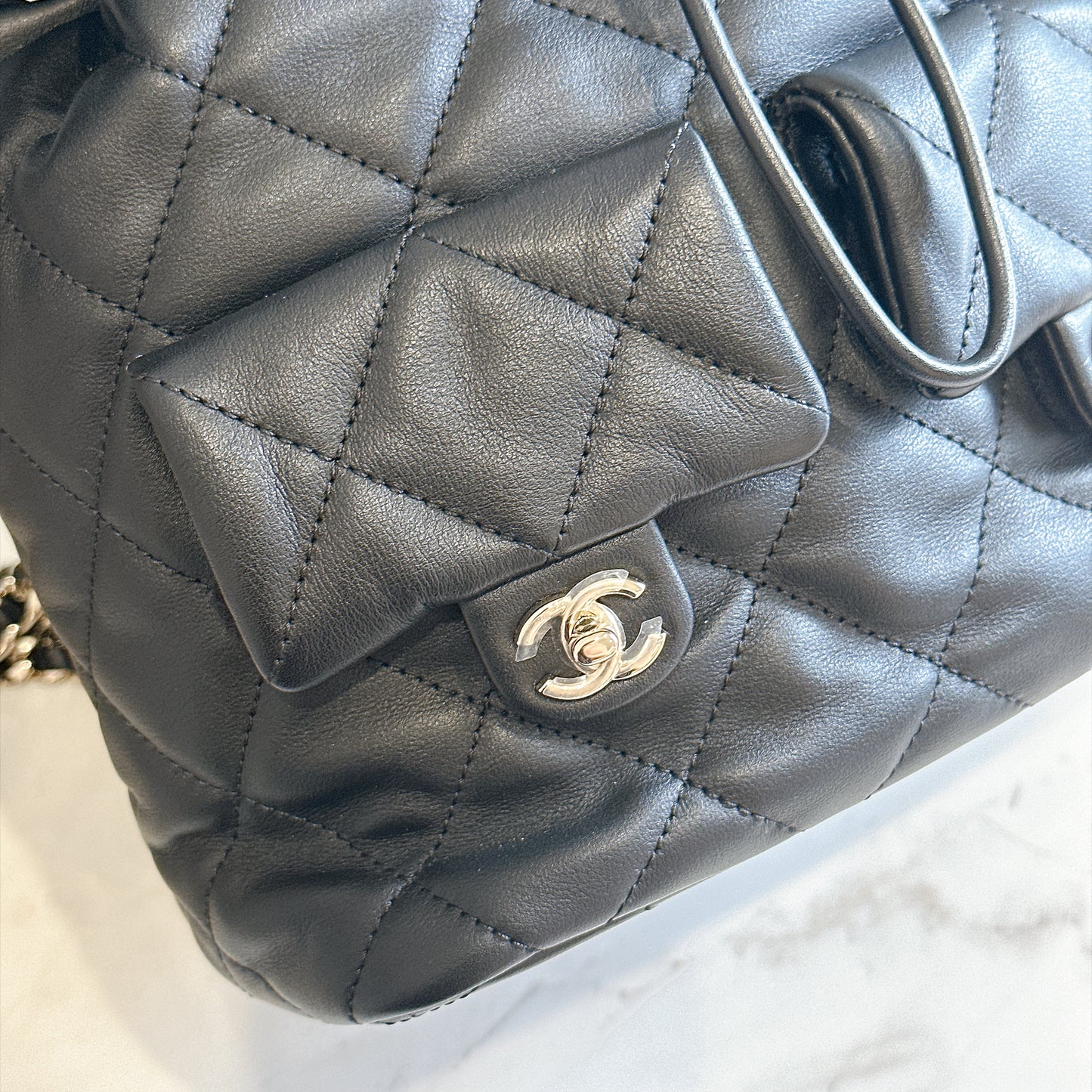 Chanel Drawstring Two Pockets Backpack