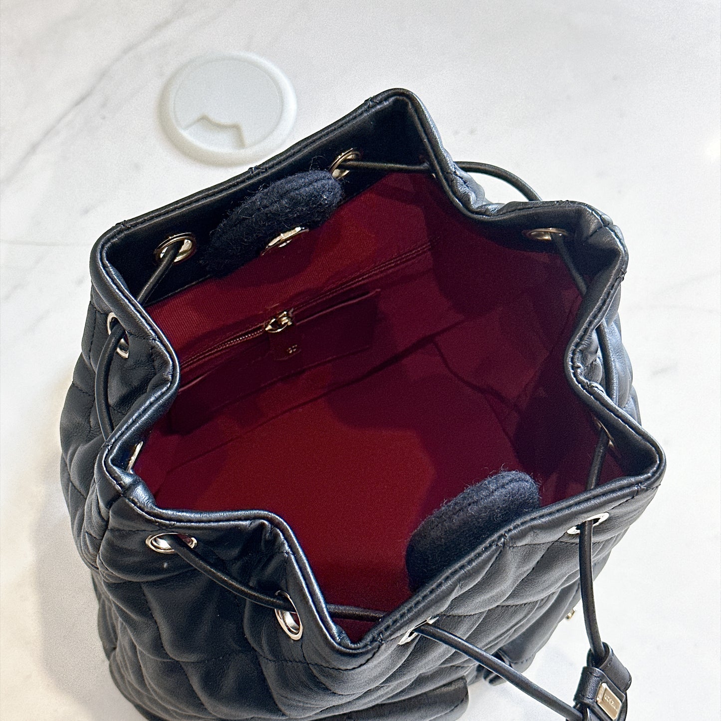 Chanel Drawstring Two Pockets Backpack