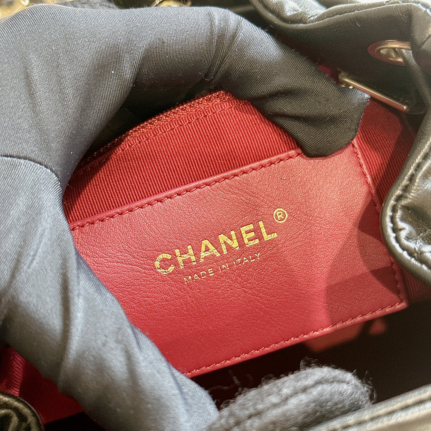 Chanel Drawstring Two Pockets Backpack