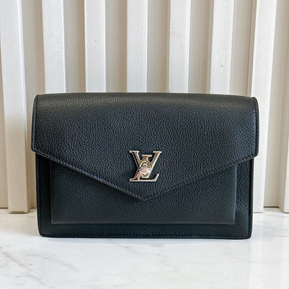 LV Mylockme Chain Pochette in Black