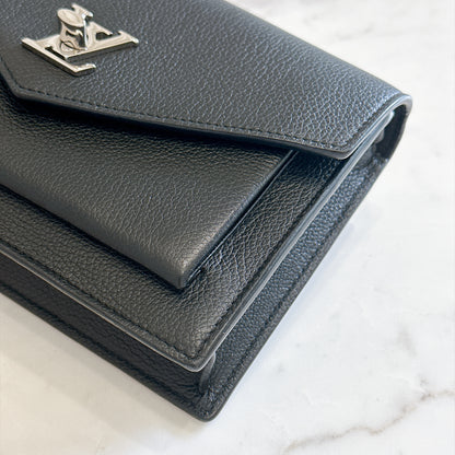 LV Mylockme Chain Pochette in Black