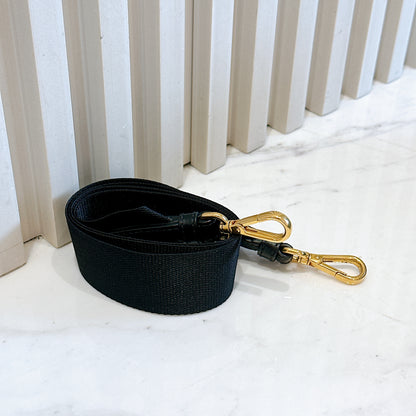 Prada Black Nylon and Leather Tote Bag