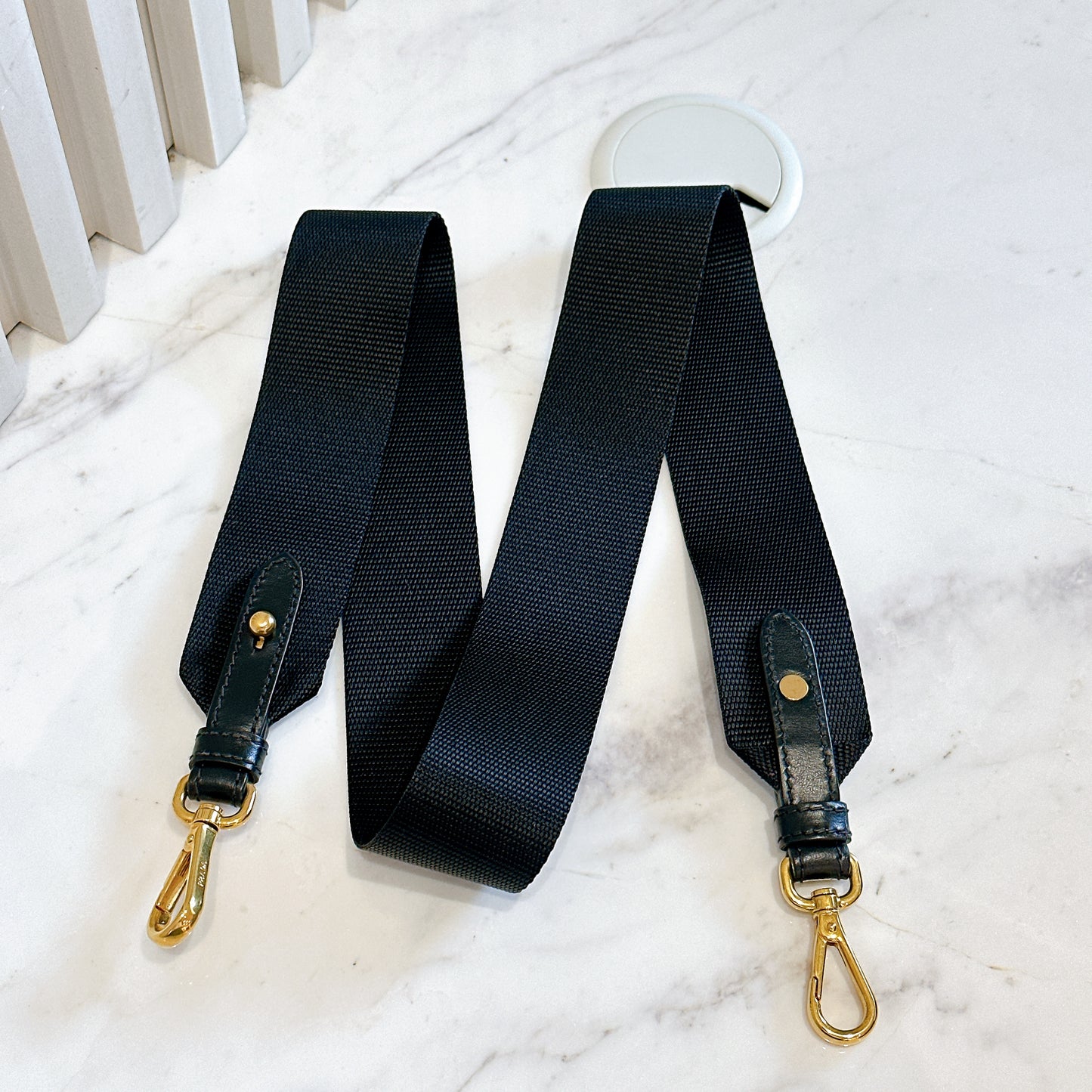 Prada Black Nylon and Leather Tote Bag