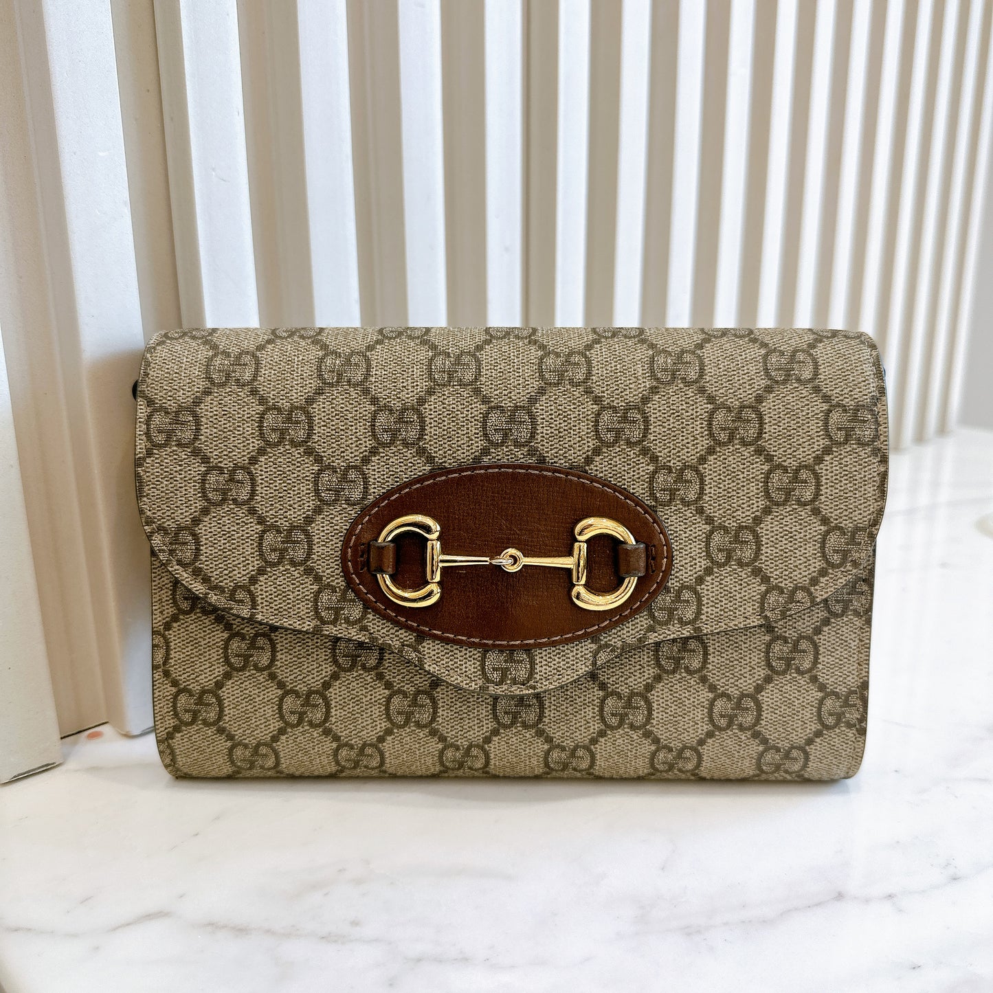 Gucci Supreme Mini Horsebit Chain Bag