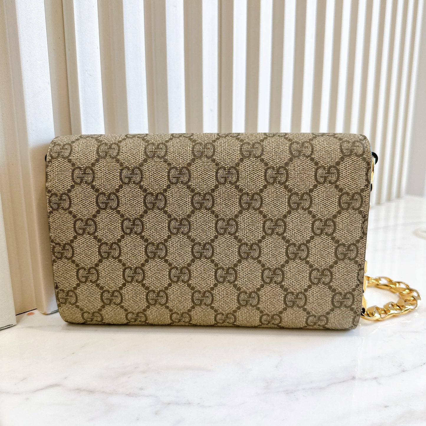 Gucci Supreme Mini Horsebit Chain Bag