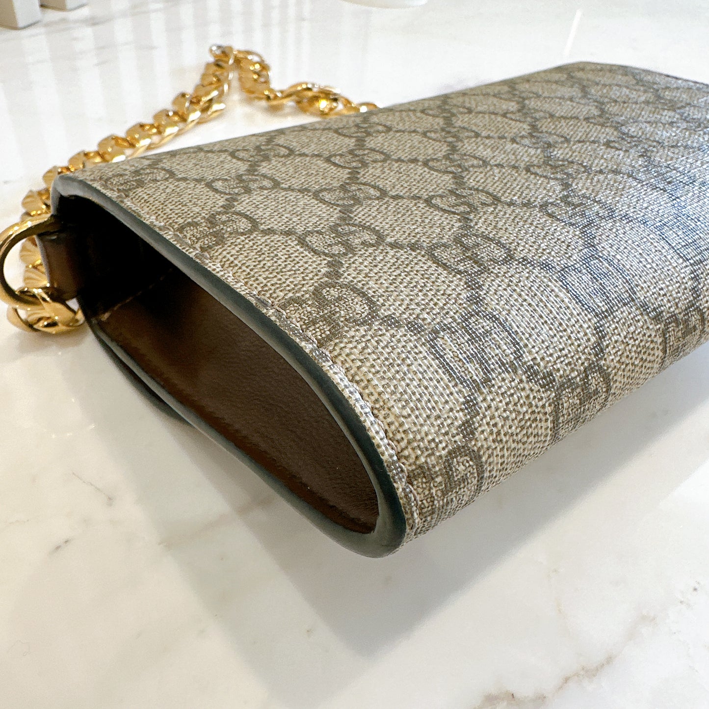 Gucci Supreme Mini Horsebit Chain Bag